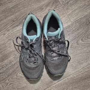 Gray and Light‎ Blue Sneakers